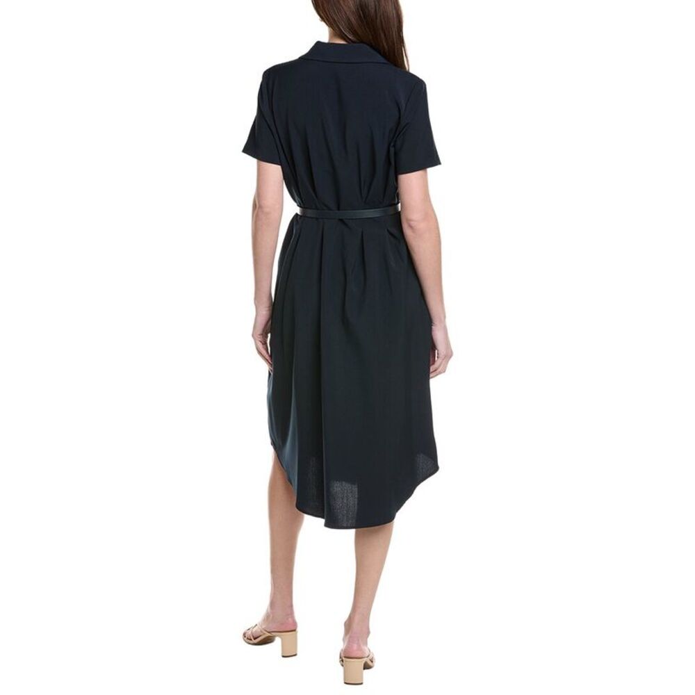 Nanette Nanette Lepore Womens Short Sleeve Shirt Dress, Navy - Picture 2 of 3